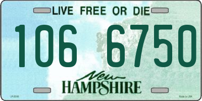 NH license plate 1066750