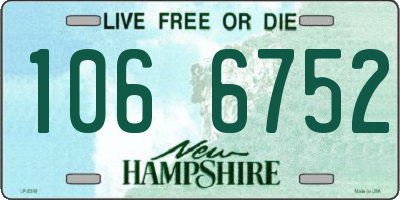 NH license plate 1066752