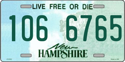 NH license plate 1066765