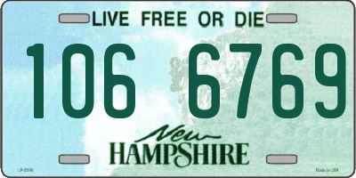 NH license plate 1066769