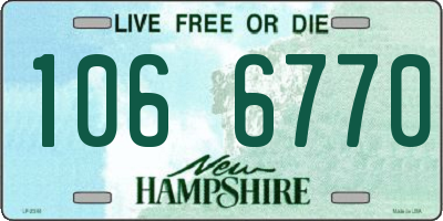 NH license plate 1066770