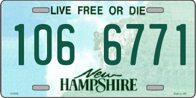 NH license plate 1066771