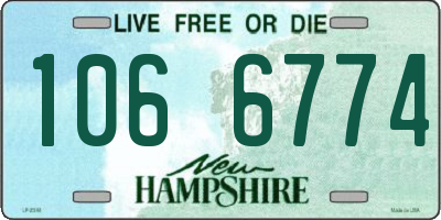NH license plate 1066774