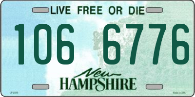 NH license plate 1066776