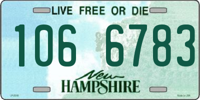 NH license plate 1066783