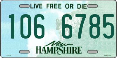 NH license plate 1066785