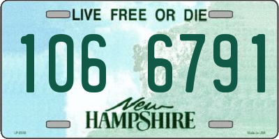 NH license plate 1066791