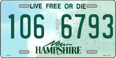NH license plate 1066793