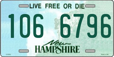 NH license plate 1066796