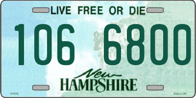 NH license plate 1066800