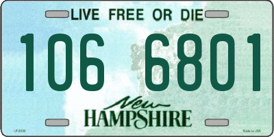 NH license plate 1066801