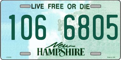 NH license plate 1066805