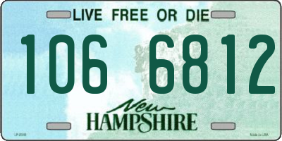 NH license plate 1066812