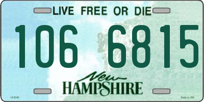 NH license plate 1066815