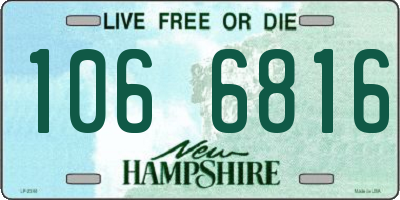 NH license plate 1066816