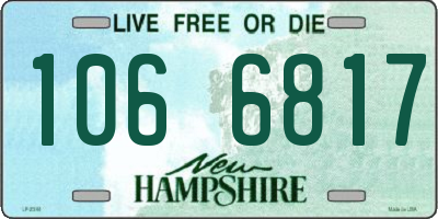 NH license plate 1066817
