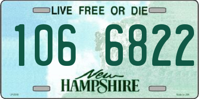 NH license plate 1066822