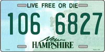 NH license plate 1066827