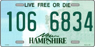 NH license plate 1066834