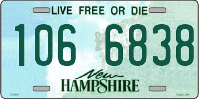 NH license plate 1066838