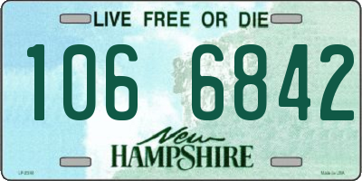 NH license plate 1066842