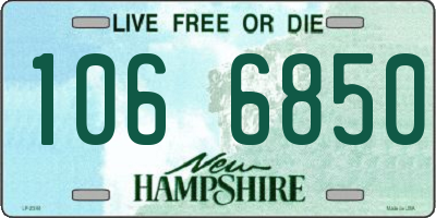 NH license plate 1066850
