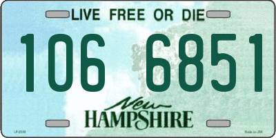 NH license plate 1066851