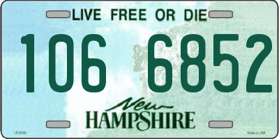 NH license plate 1066852