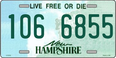 NH license plate 1066855