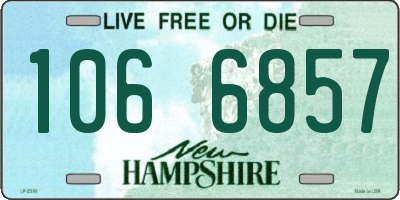 NH license plate 1066857