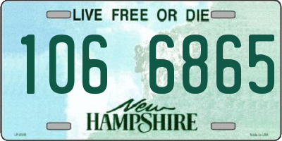 NH license plate 1066865