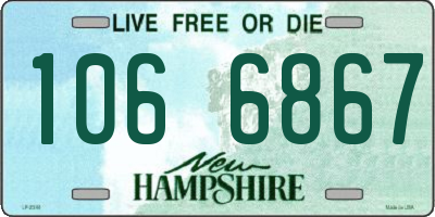 NH license plate 1066867