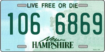 NH license plate 1066869