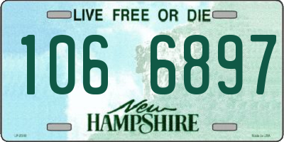 NH license plate 1066897