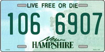 NH license plate 1066907