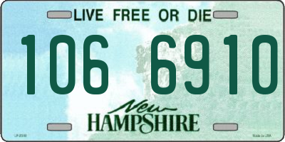 NH license plate 1066910
