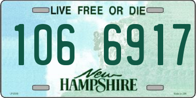 NH license plate 1066917