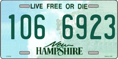 NH license plate 1066923