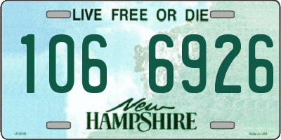NH license plate 1066926