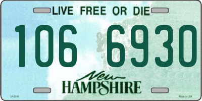 NH license plate 1066930
