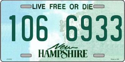 NH license plate 1066933