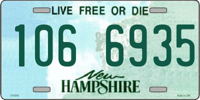NH license plate 1066935