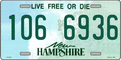 NH license plate 1066936