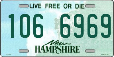 NH license plate 1066969