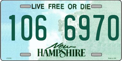 NH license plate 1066970