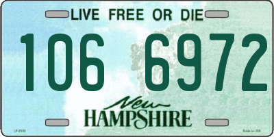 NH license plate 1066972