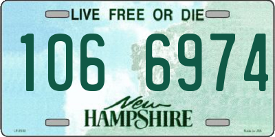 NH license plate 1066974
