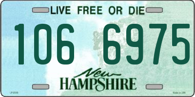 NH license plate 1066975