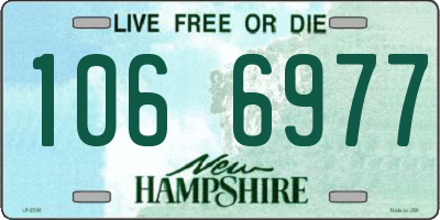 NH license plate 1066977