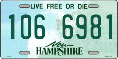 NH license plate 1066981